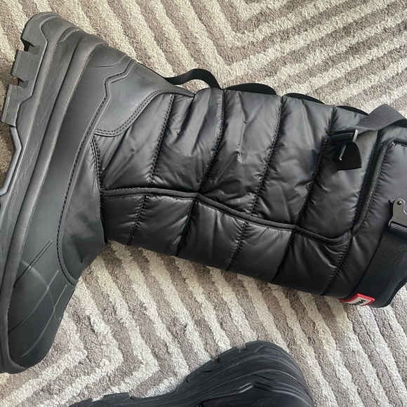 Hunter Black Quilted Boots - Picture 10 of 10